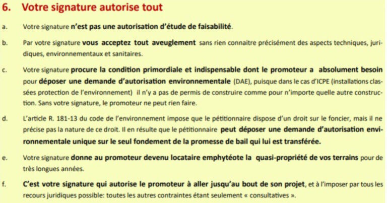 Votre signature autorise tout