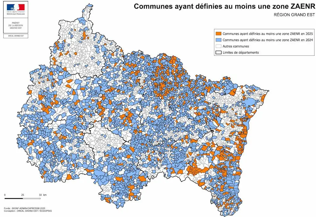 Communes definies zone zaenr